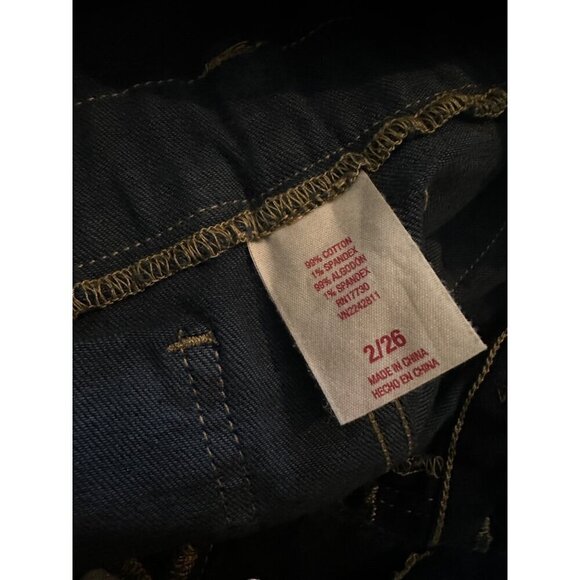 Mossimo Dark Jean Shorts Size 2/26 - Picture 3 of 4